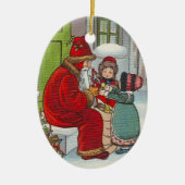 Noorse kerstversiering Keramisch Ornament (Voorkant)