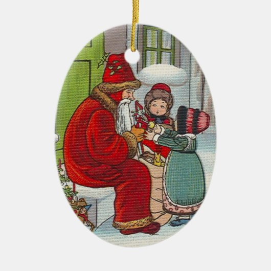  Noorse kerstversiering Keramisch Ornament (Voorkant)