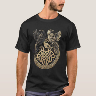 Noorse knoopwerk raven u2013 Huginn & Muninn Vikin T-shirt