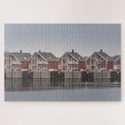 Noorse kool in sneeuw legpuzzel (Horizontaal)