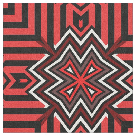 Noorse Kruis Rood Stof (Close Up)