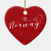 Noorse kunst, kerstboomversiering, Noors Keramisch Ornament (Achterkant)