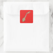 Noorse Landkaart Sticker (Tas)