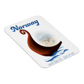 Noorse lange boot reisposter magneet (Rechterzijde)