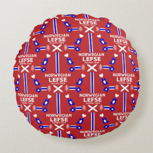Noorse Lefse Platbrood Schort Rond Kussen