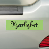 Noorse liefde bumpersticker (Op auto)