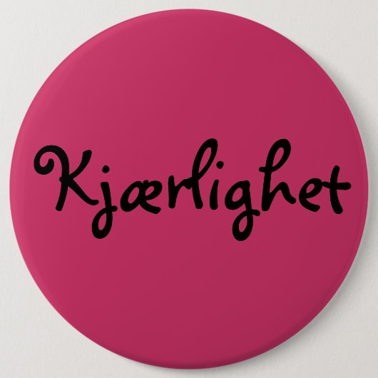 Noorse liefde ronde button 6,0 cm (Voorkant)