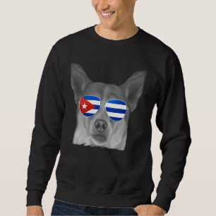 Noorse Lundehund hond Cuba Vlag Zonnebril Trui