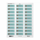 Noorse Lundehund-hond retouradreslabels Etiket (Full Sheet)