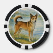Noorse Lundehund Poker Chips (Voorkant)