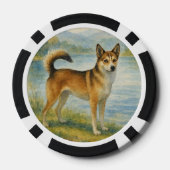 Noorse Lundehund Poker Chips (Achterkant)