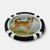 Noorse Lundehund Poker Chips (Enkel)