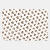 Noorse Lundehund Schilderen Originele Hond Kunst Inpakpapier Vel (Voorkant 2)