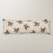 Noorse Lundehund Schilderen Originele Hond Kunst Lichaamskussen (Achterkant)