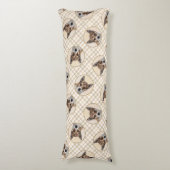 Noorse Lundehund Schilderen Originele Hond Kunst Lichaamskussen (Voorkant Verticaal)