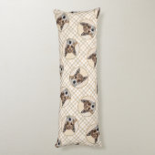 Noorse Lundehund Schilderen Originele Hond Kunst Lichaamskussen (Achterkant (Verticaal))