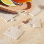 Noorse Lundehund-strandtafereel Legpuzzel (Zijkant)