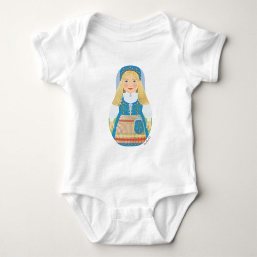 Noorse Matryoshka Baby Bodysuit (Voorkant)