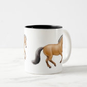 Noorse Mok van Fjord-paarden (Voorkant rechts)