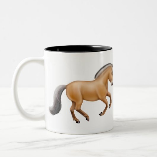 Noorse Mok van Fjord-paarden (Links)