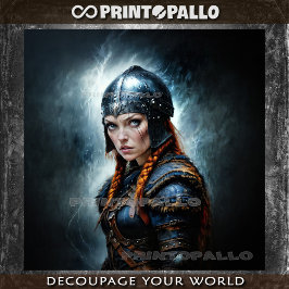 Noorse mythe: Frigg, de vrouw van Odin. Tissuepapier