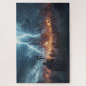 Noorse mythologie slagveld legpuzzel (Verticaal)