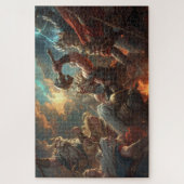 Noorse mythologie slagveld legpuzzel (Verticaal)