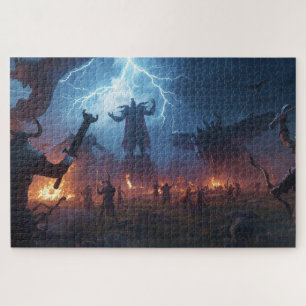 Noorse mythologie slagveld legpuzzel