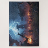 Noorse mythologie slagveld legpuzzel (Verticaal)