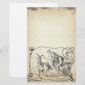  Noorse mythologie Thor's Goats Stationery Briefpapier (Voorkant / Achterkant)