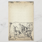  Noorse mythologie Thor's Goats Stationery Briefpapier (Voorkant)