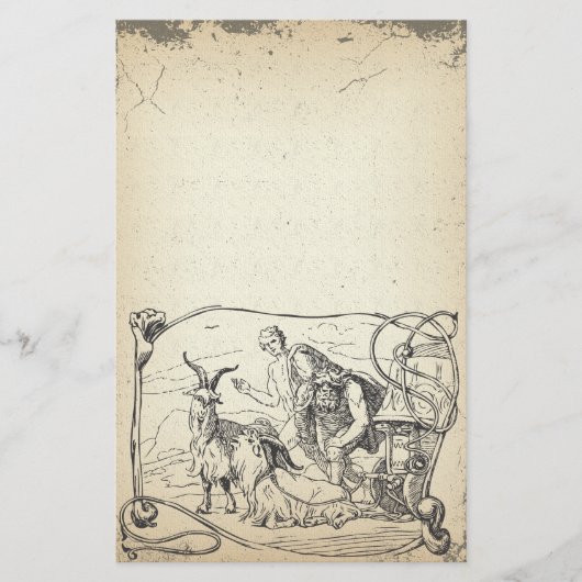  Noorse mythologie Thor's Goats Stationery Briefpapier (Voorkant)
