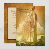 Noorse Mythologie Verloving Feest Custom Kaart (Voorkant / Achterkant)