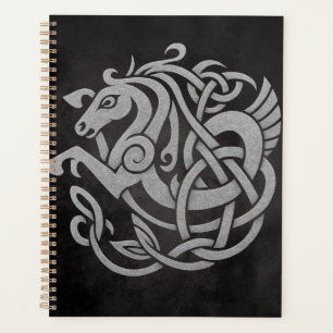 Noorse mythologische paardenknoopontwerp planner