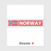 Noorse nationale vlag sticker (Vel)