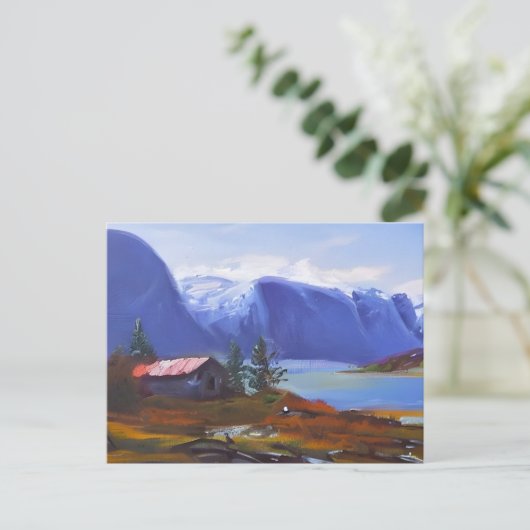 Noorse Natuur Briefkaart (Staand voorkant)