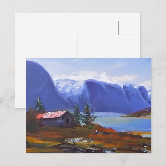 Noorse Natuur Briefkaart (Voorkant / Achterkant)