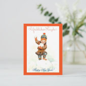  Noorse nieuwjaarsjongen met Sneeuwballen Nice Briefkaart (Staand voorkant)