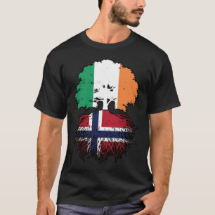 Noorse Noorse Ierse vlag - boomkorren T-shirt