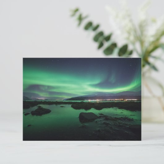 Noorse Northern Lights Card (Staand voorkant)