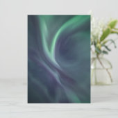Noorse Northern Lights Sky Card Save The Date (Staand voorkant)