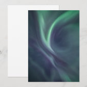 Noorse Northern Lights Sky Card Save The Date (Voorkant / Achterkant)