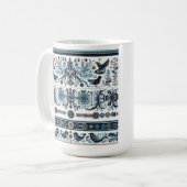 Noorse of Deense moeder keramiek 15oz Noors Koffiemok (Voorkant links)