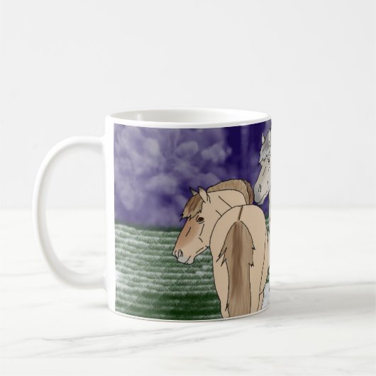 Noorse paarden koffiemok (Links)