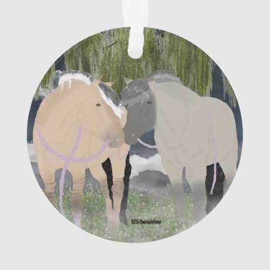 Noorse paarden ornament (achterkant)