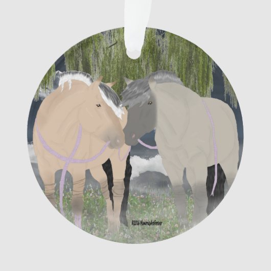 Noorse paarden ornament (voorkant)