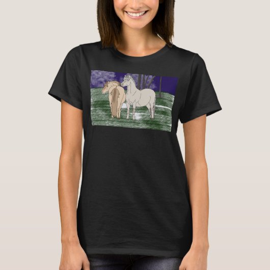 Noorse paarden t-shirt (Voorkant)