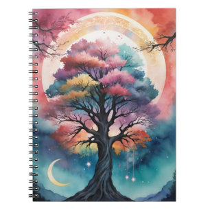 Noorse Pagan Regenboog Yggdrasil Levensboom Levend Notitieboek