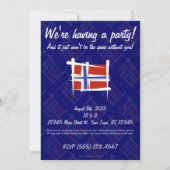 Noorse penseelvlag kaart (Achterkant)