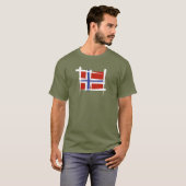 Noorse penseelvlag t-shirt (Voorkant volledig)